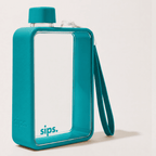 Sips Water Bottle in Teal.